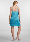 Y.A.S Frilla Fringe Mini Dress, Little Boy Blue