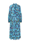 Y.A.S Topaz Floral Maxi Dress, Blue Topaz