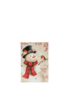 The Home Studio Snowman & Robin Christmas Card Pack of 8, 150 x 100mm