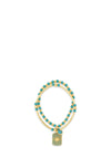 Absolute Turquoise Bead North Star Bracelet, Gold