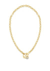 Absolute Diamante Toggle Necklace, Gold