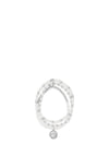 Absolute Pearl Bead Zirconia Swirl Bracelet, Silver