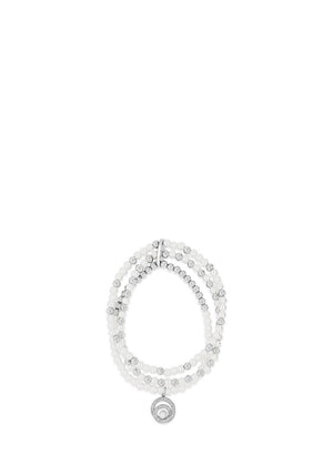Absolute Pearl Bead Zirconia Swirl Bracelet, Silver