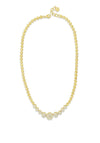 Absolute Pave Circles Necklace, Gold