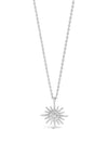 Absolute Stone Set North Star Necklace, Silver