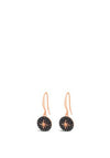 Absolute Hematite Star Drop Earrings, Black & Rose Gold