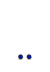 Absolute Silver Stud Blue Stone Earrings, E2055MB