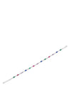 Absolute Rainbow Gem & Diamante Bracelet, Silver