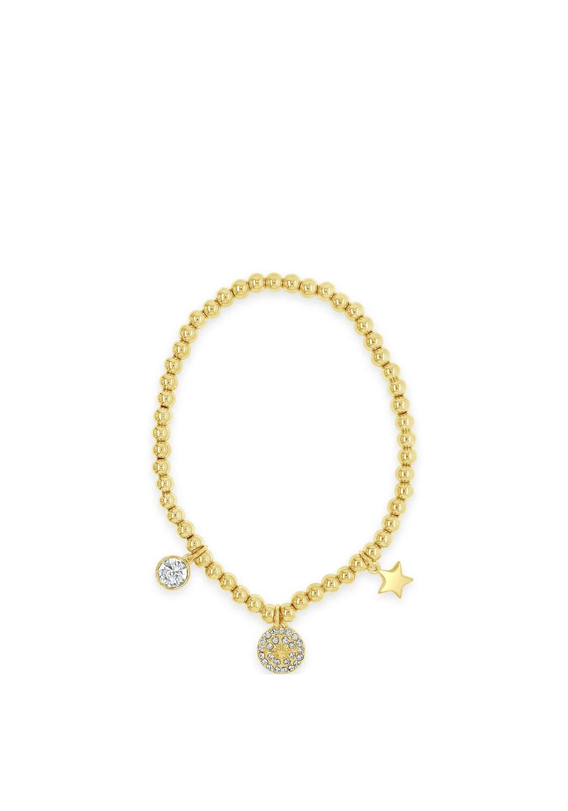 Absolute North Star Beaded Bracelet, Gold