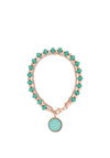Absolute Layered Turquoise Bead Bracelet, Rose Gold
