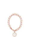 Absolute Layered White Opal Bead Bracelet, Rose Gold