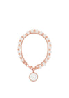 Absolute Layered White Opal Bead Bracelet, Rose Gold