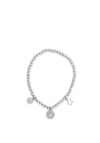 Absolute North Star Beaded Bracelet, Silver