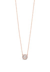 Absolute Rose Gold Diamante Cluster Circle Necklace, JP247RS