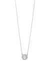 Absolute Silver Diamante Cluster Circle Necklace, JP247SL