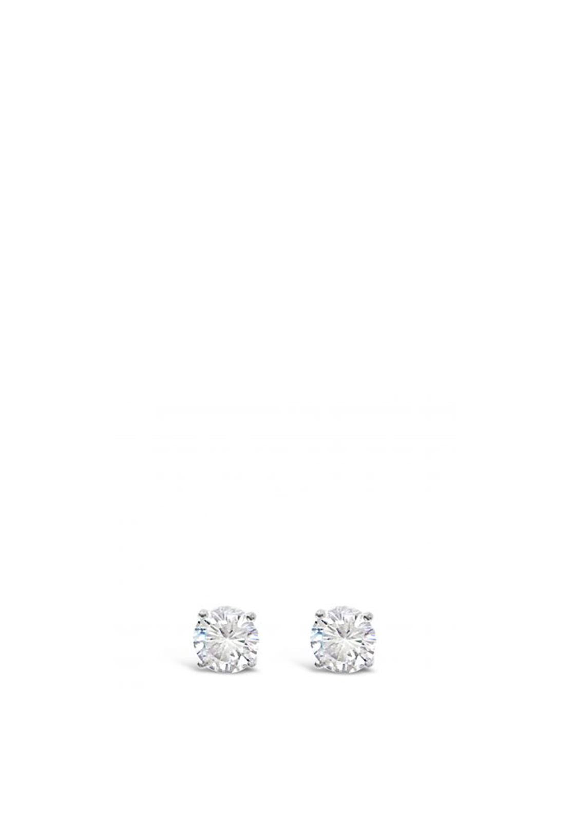 Absolute Diamond Earrings, Silver