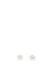 Absolute Jewellery Crystal Floral Earrings, Silver