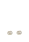 Absolute Jewellery Crystal Circle Earrings, Gold
