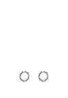 Absolute Rainbow Circle Earrings, Silver