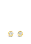 Absolute Diamond Circle Stud Earrings, Gold