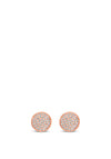 Absolute Crystal Disc Rose Gold Earrings, JE233RS