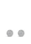 Absolute Silver Round Stud Earrings, SE161SL