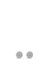 Absolute Silver Round Stud Earrings, SE162SL