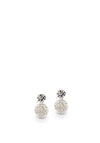 Absolute Silver Drop Diamante Clip-On Earrings