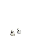 Absolute Interlinked Circles Earrings, Silver
