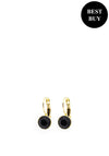 Absolute Gemstone Drop Earrings, Black & Gold