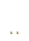 Absolute Moon & Star Stud Earrings, Gold