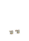 Absolute White Opal Earrings, Silver