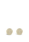 Absolute Diamond Circle Stud Earrings, Gold