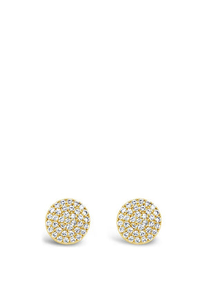 Absolute Diamond Circle Stud Earrings, Gold