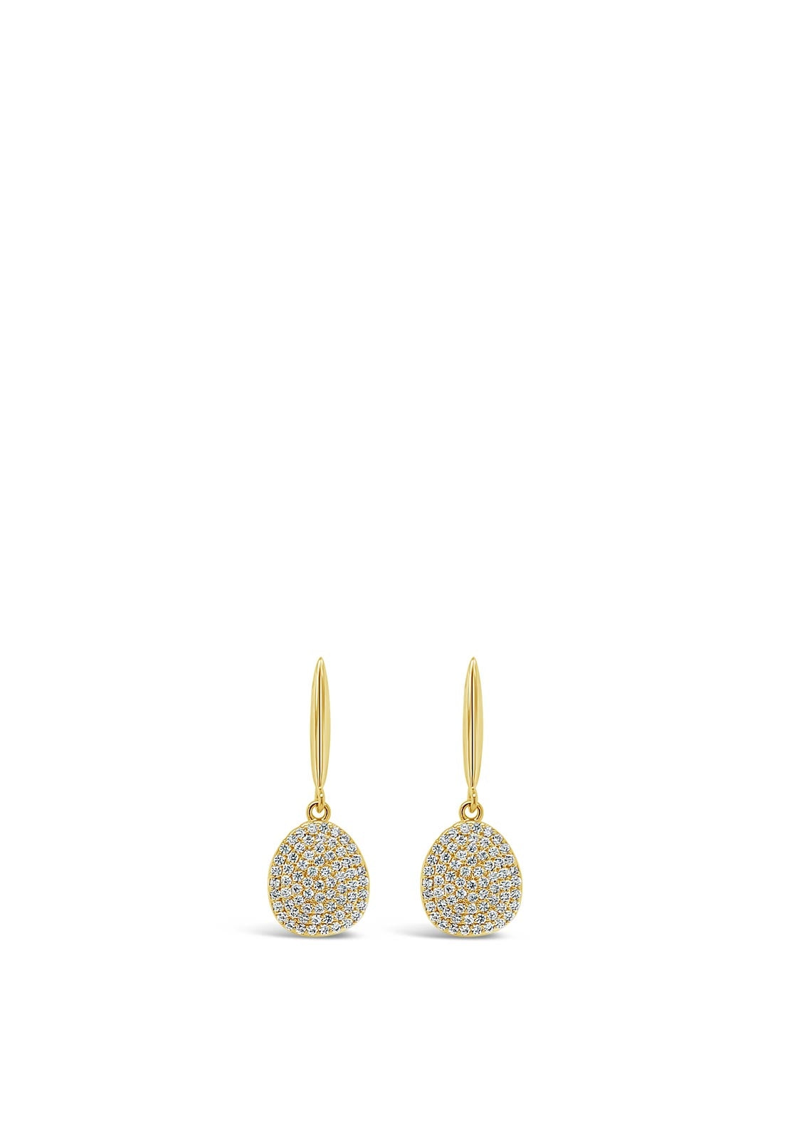 Absolute Diamante Oval Drop Earrings, E2103GL