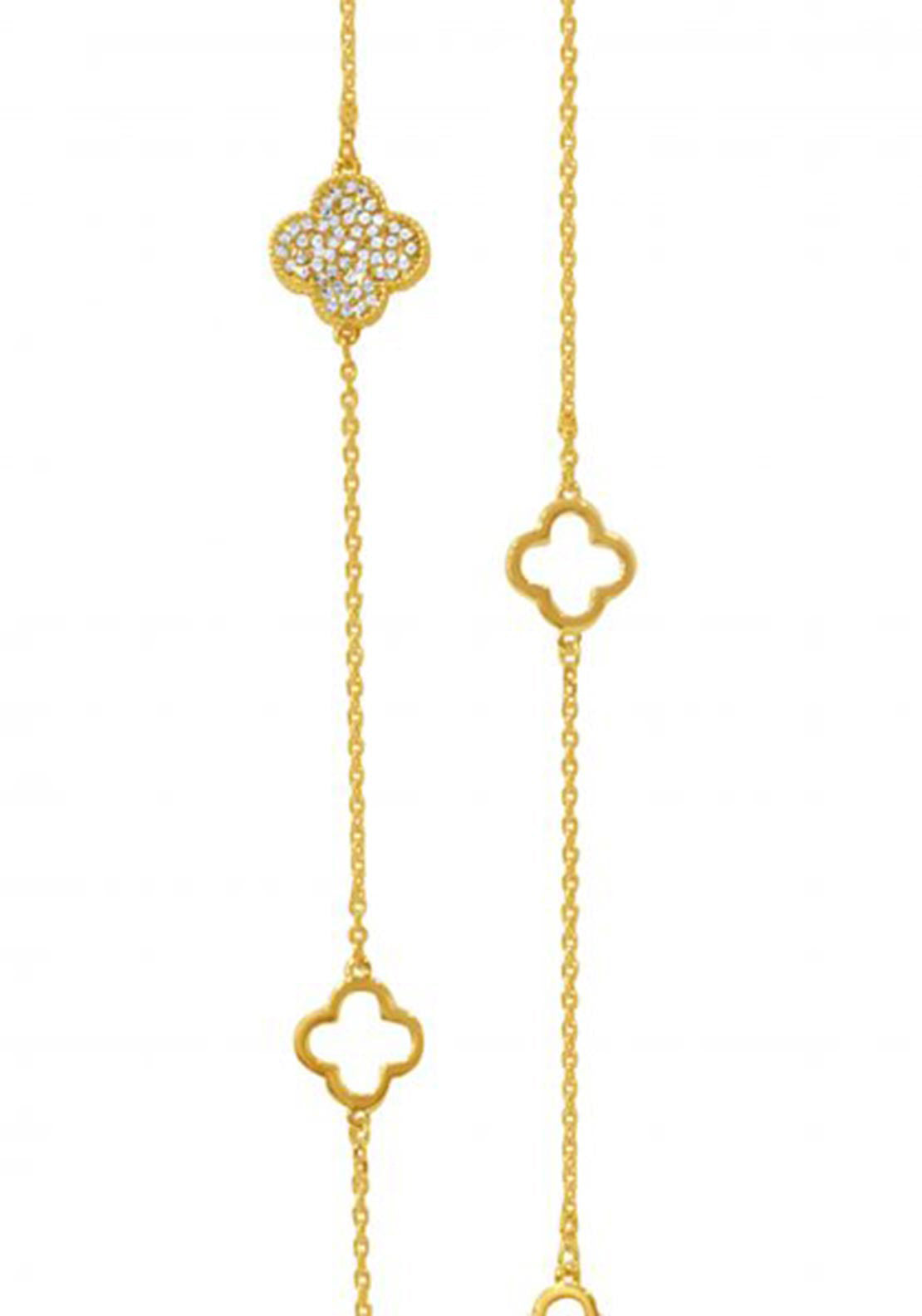 Absolute Floral Diamond Necklace, Gold