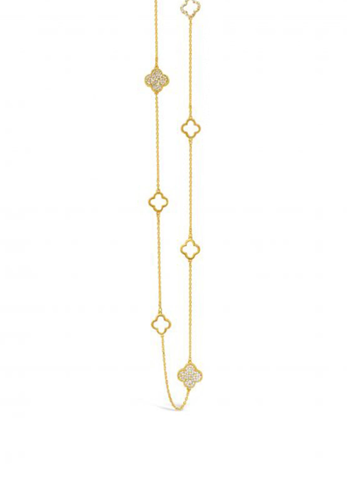 Absolute Floral Diamond Necklace, Gold
