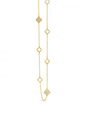Absolute Floral Diamond Necklace, Gold