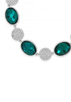 Absolute Emerald & Crystal Bracelet, Silver