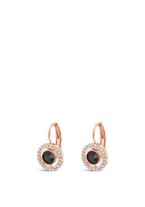 Absolute Hematite Drop Earrings, Rose Gold