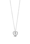 Absolute Holy Communion Silver Heart with Cross Necklace, HCP227
