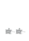 Absolute Holy Communion Silver Crown Earrings, HCE418