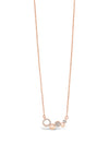 Absolute Rose Gold Linking Discs Necklace, JP237RS