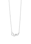 Absolute Silver Linking Discs Necklace, JP237SL