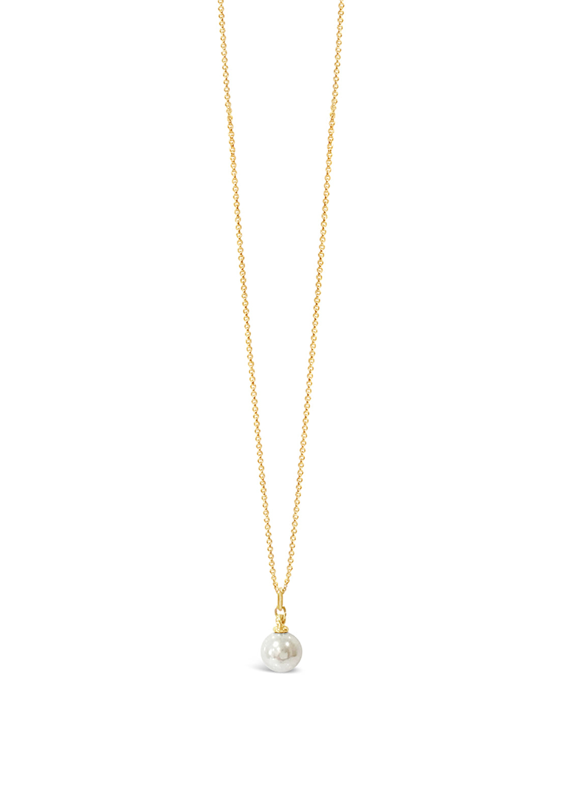 Absolute Pearl Drop Necklace, Gold