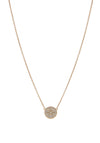 Absolute Pave Disc North Star Pendant Necklace, Gold