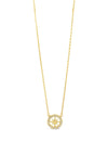 Absolute Diamante North Star Crystal Pendant Necklace, Gold