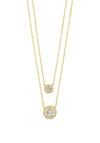 Absolute Pave Crystal Ring Necklace, Gold