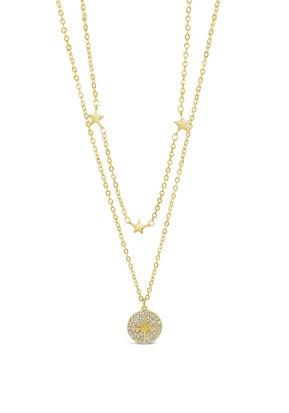 Absolute Star Crystal Small Pendant Necklace, Gold