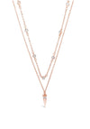Absolute Spike Pendant Layered Necklace, Rose Gold